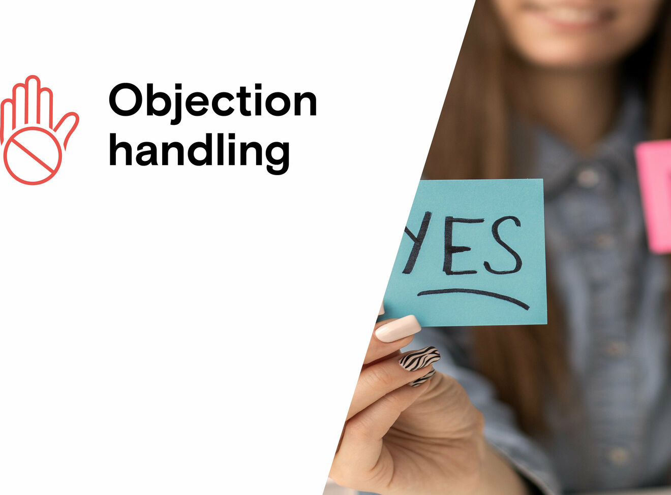 Blog banner objection handling
